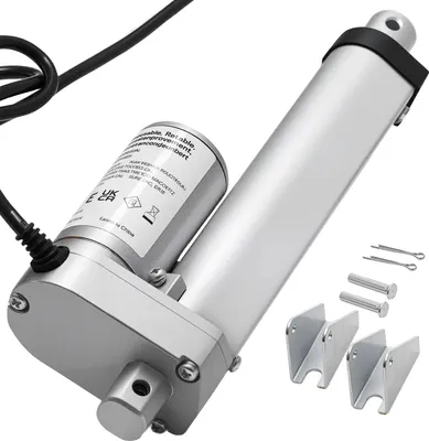 Immagine prodotto di Attuatore lineare VEVOR 12 V, motore lineare da 101,6 mm con 15 mm/s, attuatore lineare da 1000 N con protezione IP54 e staffa di montaggio, attuatori a tecnologia lineare per il sollevamento di scrivanie, sedie reclinabili, apriporta per finestre