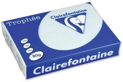 Produktbild von Clairefontaine Trophee Color 1971C Hellblau 80g/m² DIN-A4 - 500 Blatt