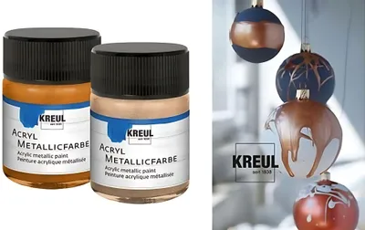 Produktbild von KREUL 77584, 50 ml, Champagner, Metallisch, Behälter, Wasserfest, Wetterfestigkeit