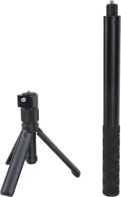 Image de GLOGLOW Accessoires pour cam?ra de sport Poign?e tournante Selfie Stick Set, Portable Temps de bille Selfie -Stick Kit invisible Professionnel Caméra d'action Trépied f��r