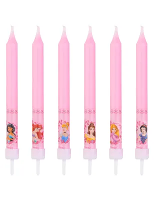Produktbild von Tortenkerzen 9cm Märchenprinzessinnen