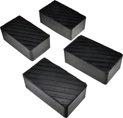 Produktbild von 4 Stück Gummiblöcke Satz 200x113x72mm Gummiauflage Gummiklotz für Wagenheber