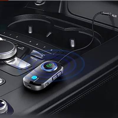 Produktbild von Bluetooth 5.0 Aux-USB-Empfänger mit 2-in-1-Funk-Audio-Sender/Empfänger-Adapter für TV- und Autosysteme