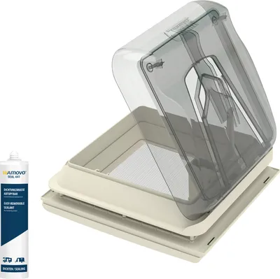 Produktbild von Fiamma Vent 28 x 28 cm Klar | Chrystal | Dachhaube Dachluke | inkl. Dichtmittel | 28F