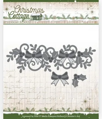 Produktbild von Stanzschablone - Jeanines Art - Christmas Cottage - Weihnachts Swirl Borde
