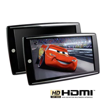 Produktbild von Ampire TFT-Monitor 22.9cm (9'') mit IR-Sender, paarweise | AMX090-HD