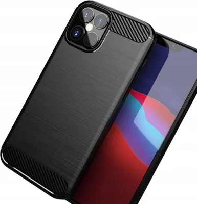 Image de Carbon Case Flexible Cover Iphone 12 Mini Black