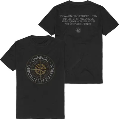 Produktbild von Unheilig T-Shirt Herren Geboren um zu leben schwarz M