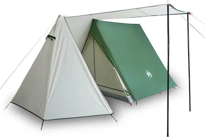 Produktbild von vidaXL Campingzelt 3 Personen Grün Wasserfest