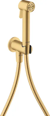 Immagine prodotto di hansgrohe AXOR Bidette Showers Bidette Douchette à main 1jet EcoSmart, ronde, pour eau froide, avec support de douche et flexibles de douche de 1,25m, 29240250, 29240250