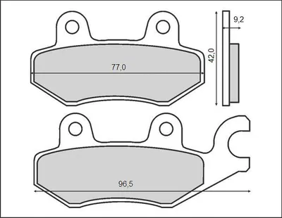 Image de Plaquettes de frein Brenta FT3021 organiques
