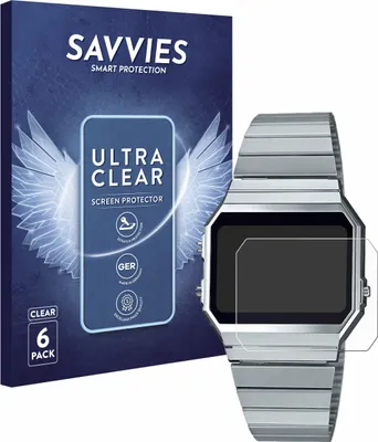 Produktbild von 6x Für Casio A700WE Schutzfolie Savvies Displayschutz Display Schutz Folie Klar Transparent