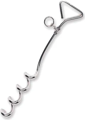 Produktbild von Happy People Spiralhering Metall mit drehbarem Befestigungsring 40cm Zelt Hering Camping