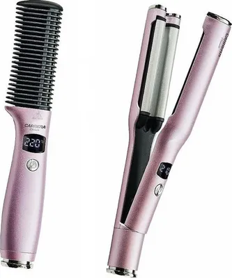 Produktbild von Carrera Click&Style Set – Glättbürste, Welleneisen, Lockenstab & Haarglätter mit abnehmbarem Kabel