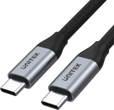 Zdjęcie produktu dla UNITEK C14091ABK, 2 m, USB C, USB C, USB 3.2 Gen 2 (3.1 Gen 2), 5 Gbit/s, Czarny