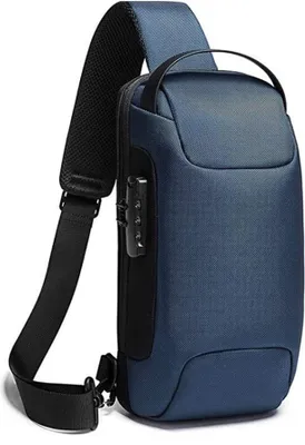 Image de INF Sac à bandoulière en tissu imperméable Bleu