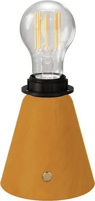 Produktbild von Tragbare, wiederaufladbare Lampe "Cabless11" mit Tropfenform und Vorrichtung für einen Lampenschirm