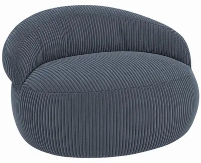 Produktbild von Sitzsack XXL mit abnehmbarem Cordbezug BANANAIR 110x100 cm dunkelgrau
