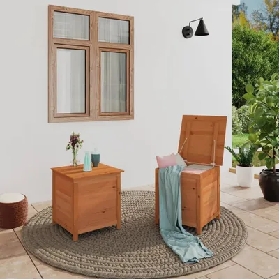 Produktbild von vidaXL Outdoor-Kissenbox Braun 50x50x56 cm Massivholz Tanne