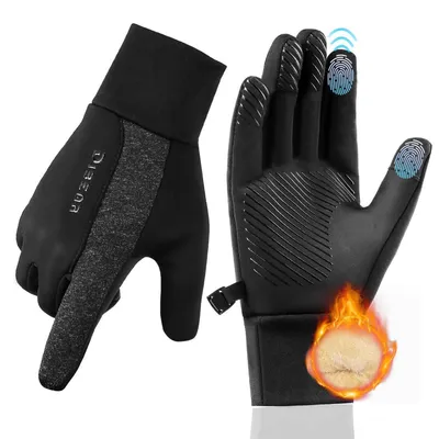 Produktbild von Thermohandschuhe Herren Damen Winter Touchscreen Fahrrad Skihandschuhe Laufhandschuhe B-L