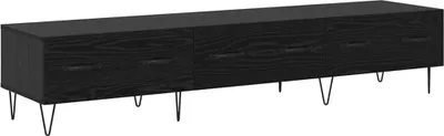 Immagine prodotto di mobile TV vidaXL look rovere nero 150 x 36 x 30 cm materiale a base di legno