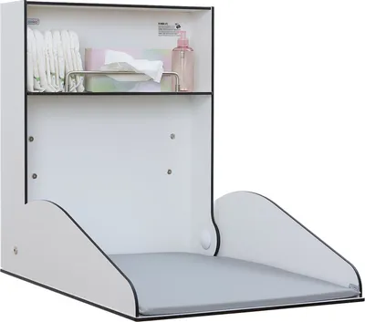 Timkid weiß Wandwickeltisch elegant hochwertig Holz Regalboden TKS8001