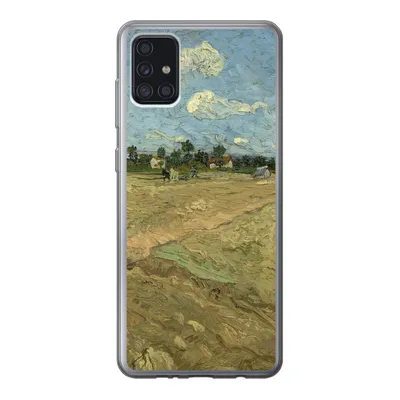 Produktbild von MuchoWow® Handyhülle Schutzhülle Hülle für Samsung Galaxy A52 5G Gepflügte Felder - Vincent van Gogh Silikon Softcase Handy Hülle - Umschlag