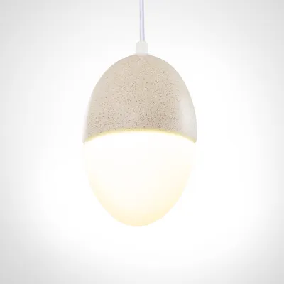 Produktbild von Pendelleuchte, E27, Lampe Für Wohnzimmer Esszimmer Küche, Höhenverstellbar Farbe Beton-Sandstein-Weiß
