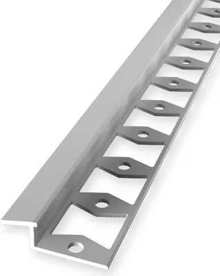 Produktbild von Rampenprofil Anpassungsprofil 8 x 11 x 2500 mm Ausgleichsprofil Einfasshöhe 6 - 8 mm Aluminium Geschlossen Gestanzt Silber Küberit