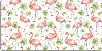 Produktbild von Schreibtischmatte Tischunterlage 100x50 cm Mauspad - Flamingos
