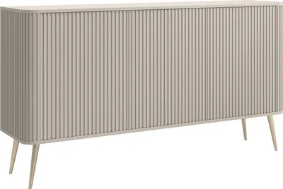 A neutral studio shot of a sideboard.