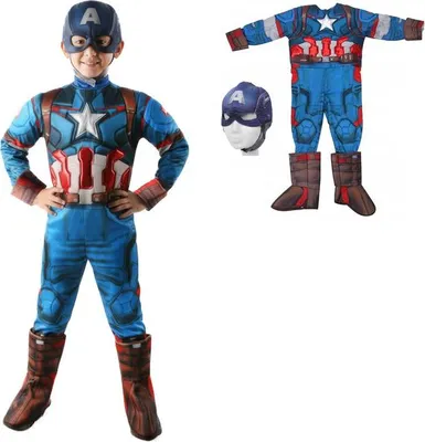 Produktbild von KOSTÜM KAPITÄN AMERIKA + MASKE Kostüm AVENGERS Größe: M