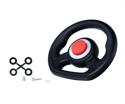 Produktbild von Lenkrad NEO mit Hupenknopf rot für Bobby-Car-NEO