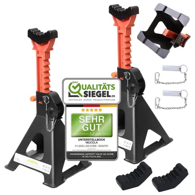 Produktbild von Unterstellbock Set 2×3000 kg Wagenheber Auto höhenverstellbar