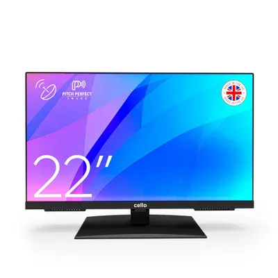 Produktbild von Cello 22 Zoll Full HD LED TV mit Perfect‑Pitch‑Sound, Triple-Tuner, HDMI, USB, VESA 100×100