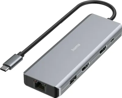 Immagine prodotto di Hub USB-C "CONNECT2Media", multiporta, 9 porte, 2x HDMI™, USB-A, USB-C, LAN (00200142)