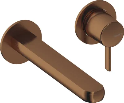 Produktbild von SANYCCES Dedal Wand-Waschtischarmatur ColdOpen mit Unterputz-Einbaukörper, rosegold gebürstet