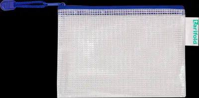 Produktbild von Quantore - Aufbewahrungstasche mit Reißverschluss 175x125mm PVC blau | 8 Stück