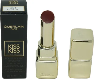 Imagen del producto de Guerlain KissKiss Shine Bloom, color Burdeos, línea "Kiss To Say", 1 tono, hidratante, para mujeres, brillo