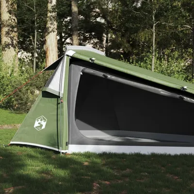 Image de vidaXL Tente tunnel 2 personnes Vert Imperméable