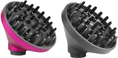Imagen del producto de Adaptador para secador de pelo, en colores rojo y gris, compatible con los modelos HS05 y HS01.