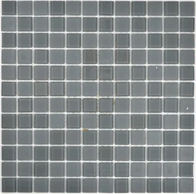 Produktbild von Mosaikfliese Transluzent Glasmosaik Crystal anthrazit grau graumatt MOS63-2602