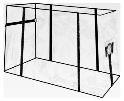 Produktbild von Regenschutz für Bollerwagen - Transparente Regenabdeckung für klappbare Bollerwagen