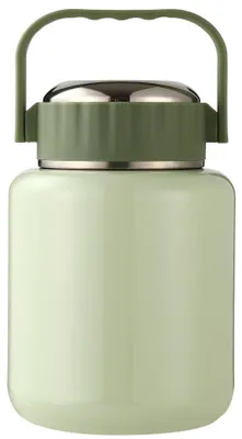 Isolierte Lebensmittelbox 1100 ml, 316 Edelstahl, auslaufsicher, grün