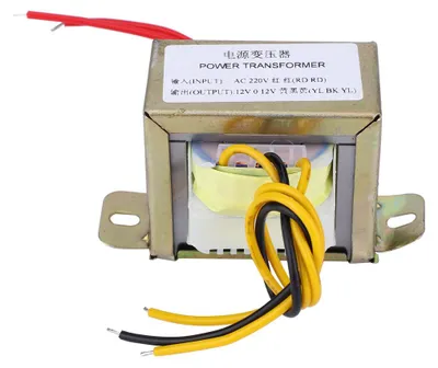 Image de transformateur d'alimentation 12V 30W Entrée AC 220V Sortie Double AC 12V pour carte amplificateur 2.1 canaux