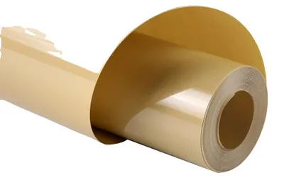 Immagine prodotto di Rotolo di vinile HTV, facile da tagliare e da sbozzare, compatibile con la maggior parte delle macchine da taglio, base dorata, dimensioni 30,48 x 244 cm