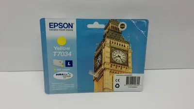 Produktbild von Epson Big Ben Tintenpatrone L Yellow 0.8k, Standardertrag, Gelb, Tinte auf Pigmentbasis, 9,6 ml, 1 Stück(e), Einzelpackung