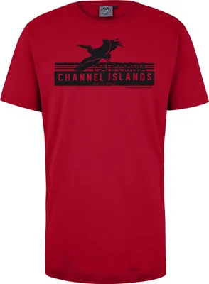 Produktbild von Übergrößen T-Shirt Channel Island schwarz AHORN SPORTSWEAR cayenne red 3XL