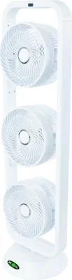 Produktbild von BE COOL Turmventilator 3x35W H:99cm 3St. osz. Timer Fernb. weiß BC100TU2001F