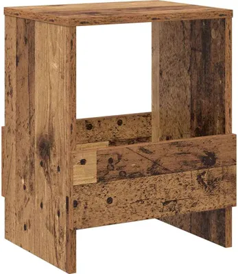 Zdjęcie produktu dla Regał na gazety Stare drewno 35 x 30 x 45 cm